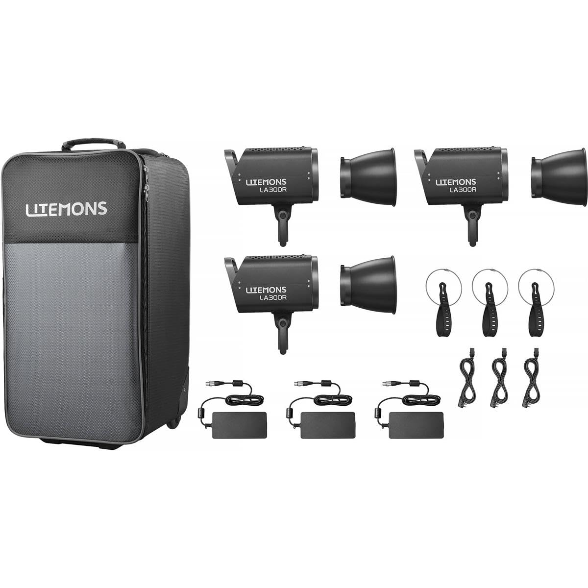 Amazon.com : Godox Litemons LA300R RGB LED Monolight (3-Light Kit